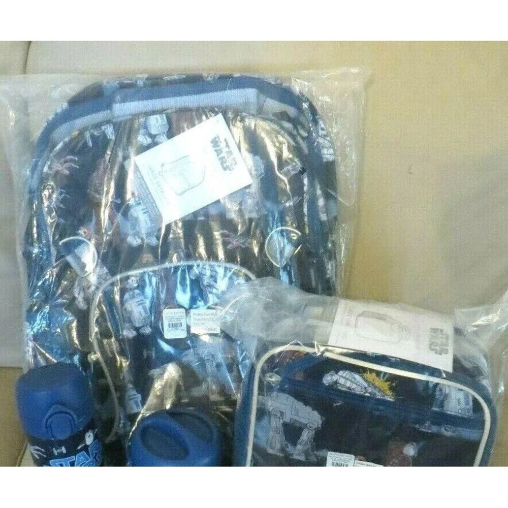 Pottery Barn school disney STAR WARS travel BACKPACK Solo Space+LUNCH+WATER  .